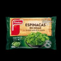 FIND. ESPINACAS EN HOJAS 400GR/18P