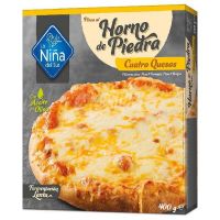 PIZZA 4 QUESOS HORNO DE PIEDRA 6/400 G