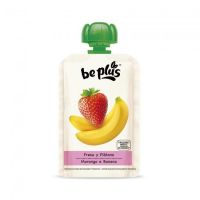 POUCH  FRESA-PLATANO 100 GR. BEPLUS