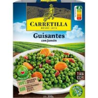 GUISANTES CON JAMON 240 GR.
