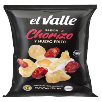 PATATAS SABOR CHORIZO/HUEVO 120 GRS C/10 UND